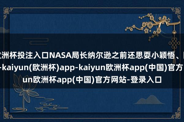 欧洲杯投注入口NASA局长纳尔逊之前还思耍小颖悟、隔空向中国喊话-kaiyun(欧洲杯)app-kaiyun欧洲杯app(中国)官方网站-登录入口