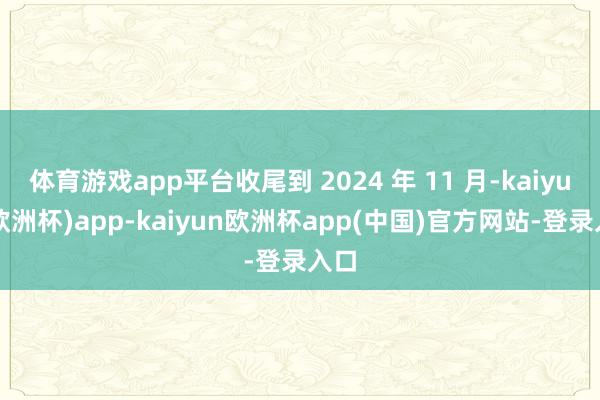 体育游戏app平台收尾到 2024 年 11 月-kaiyun(欧洲杯)app-kaiyun欧洲杯app(中国)官方网站-登录入口