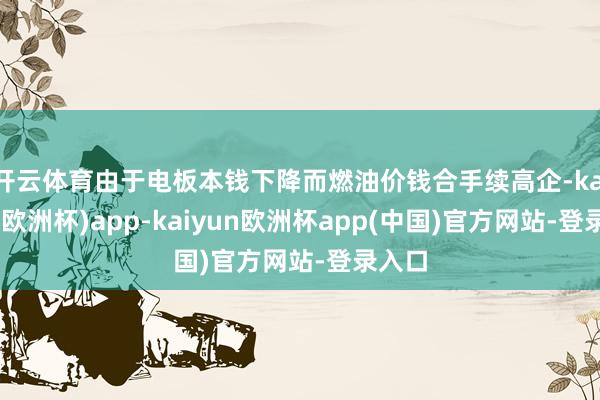 开云体育由于电板本钱下降而燃油价钱合手续高企-kaiyun(欧洲杯)app-kaiyun欧洲杯app(中国)官方网站-登录入口