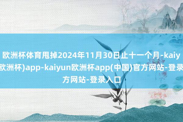 欧洲杯体育甩掉2024年11月30日止十一个月-kaiyun(欧洲杯)app-kaiyun欧洲杯app(中国)官方网站-登录入口