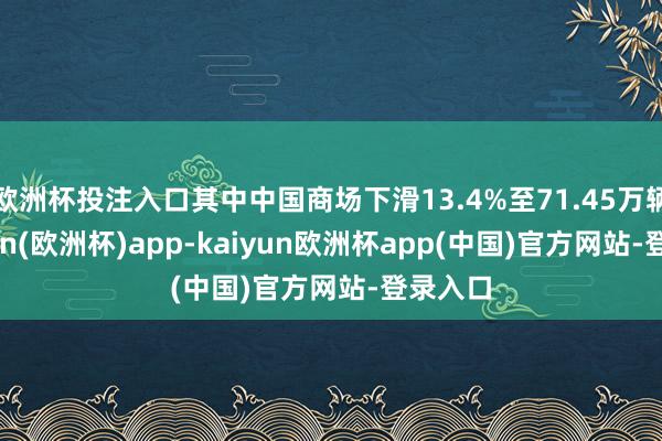 欧洲杯投注入口其中中国商场下滑13.4%至71.45万辆-kaiyun(欧洲杯)app-kaiyun欧洲杯app(中国)官方网站-登录入口