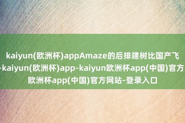 kaiyun(欧洲杯)appAmaze的后排建树比国产飞度还要厚说念-kaiyun(欧洲杯)app-kaiyun欧洲杯app(中国)官方网站-登录入口